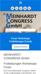 Mobile Screenshot of meinhardt-congress.de