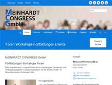 Tablet Screenshot of meinhardt-congress.de